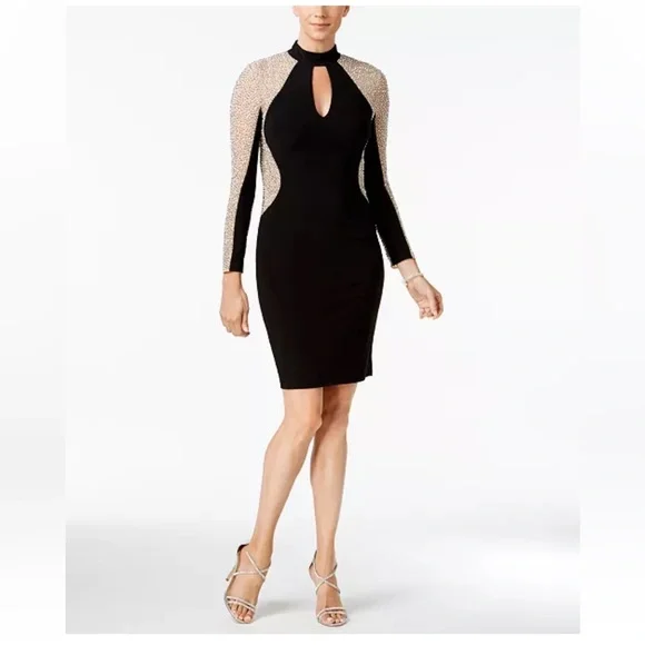 Xscape Black and Silver Dress - Picture 4 of 12